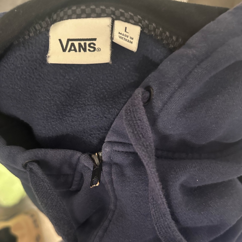 Vans zip up hoodie, size Large, lightly worn